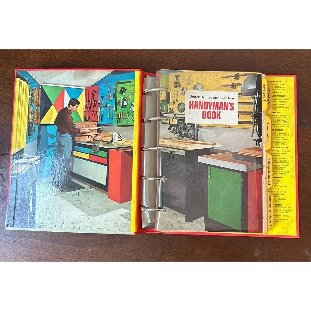 Better Homes and Gardens Handyman's Book Vintage Hardcover DIY Guide 1950s 1960s
